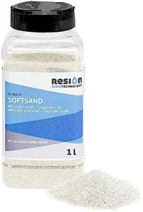 SoftSand - Revestimiento Antideslizante de Goma para Barcos y Piscinas, Color Blanco, 1 L, Arena de Goma, Grano Medio, para Mezclar con Pintura