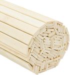 Belle Vous Wood Bamboo Sticks (100 Pack) - 40cm/15.7 Inches Wooden Sticks/Dowel Rods - Wood Craft Sticks/Wood Planks for DIY Crafting - Wooden Pole/Strips Set