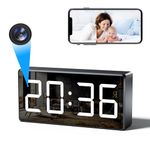 4K HD Spy Camera WiFi Hidden Camera Clock with 170 Wide Angle Wireless Home Office Security Indoor Camera Secret Camera Nanny Spy Cam Surveillance Camera with App Control Night Vision Motion Detection