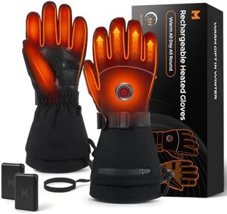 Rechargeable Heated Gloves for Men Women with 6000mAh Battery
