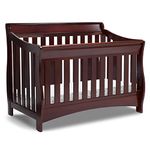 Delta Children Bentley S Series 4-in-1 Crib, Black Cherry Espresso