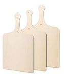 G.a HOMEFAVOR Pizza Peel Wood Large Pizza Paddle, 3pcs Pizza Spatula for Oven or Grill, Serving Chopping Board for Fruits, Vegetables, Homemade Pizza Pies, Bread and Cake