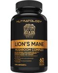 Organic Lion's Mane Mushroom Capsules - Nootropic Mushroom Supplements Formulated With 40% Polysaccharides & >20% Beta-Glucan! Immunomodulating Properties & A Potent Source Of Antioxidants. Supports Memory, Cognition & Brain Health - 60 Capsules