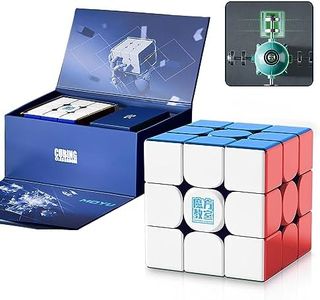 TUNJILOOL MOYU Super RS3M V2 Ball Core UV 2023 Speed Cube 3x3, Speed Cube Magnetic Nano-Revêtements Magnetic, Jouet Puzzle 3D