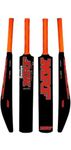 STEFFER Heavy Duty Plastic Cricket Bat,Full Size Premium Bat for Kids of Age Between 10 Yrs to 15 Yrs (Red) Style No 5