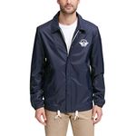 Dockers Men's The Brady Lightweight Nylon Coaches Jacket Transitional, Navy, XXL