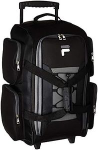 Fila 22" Lightweight Carry on Rolling Duffel Bag, BLACK, One Size, 22" Lightweight Carry on Rolling Duffel Bag