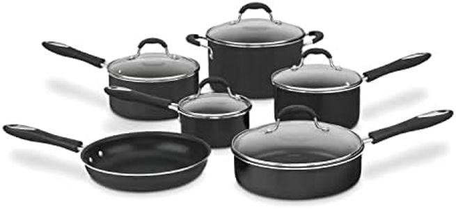 Cuisinart 55-11BK Advantage Nonstick 11-Piece Cookware Set, Black