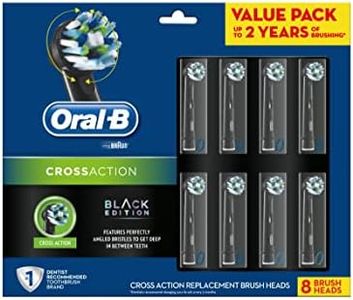 Oral-B Crossaction Brush Head Refill 8 Pack - Black