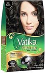 Vatika Dabur Henna Hair Colour (Rich Black, 6X10 g sachets)