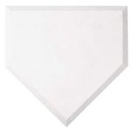 Franklin Sports Home Plate - Baseball + Softball Rubber Home Plate - Portable Throw Down Plate for Backyard Baseball, Softball, Tee Ball,White