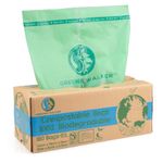 Greener Walker 10L-150Bags 100% Compostable Biodegradable Bin Liners 6L/10L/30L Food Waste Bags with EN13432 Certificate Caddy Kitchen Bin Liners