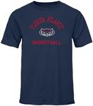 Barnesmith Florida Atlantic University FAU Owls, Adult Unisex, Short-Sleeve T-Shirt, Basketball Gameday Logo, Navy, Large