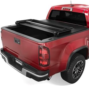 oEdRo Soft Tri-Fold Truck Bed Tonneau Cover Compatible with 2015-2024 Chevy Colorado/GMC Canyon with 5.2 ft Bed