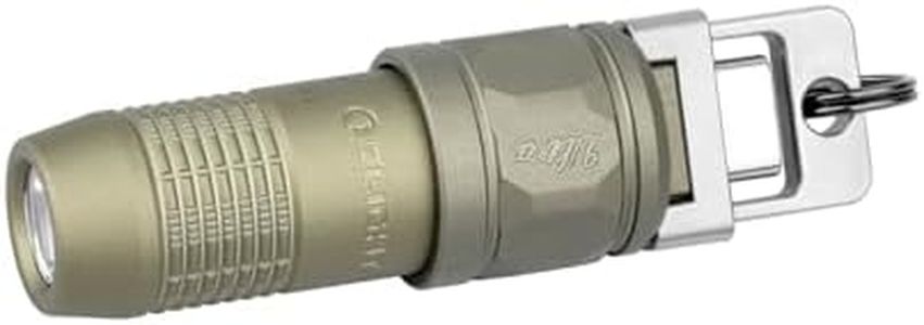 OLIGHT iUltra Keychain Light 80 Lumens EDC Rechargeable Mini Torch, Magnetic Base Lamp with Integrated USB-C Plug, High Performance Compact LED Flashlight for Daily Carry (Olive Green)