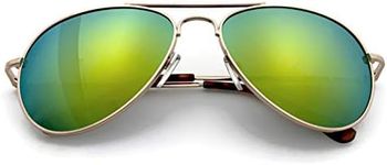 Multi-Colored Mirrored Aviator Sung