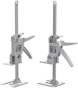 YIEMIZDK Labor-Saving Arm Jack Two-Piece Set for Wall Tile Positioning, Doors, Windows, Cabinets, Installation, Furniture Lift, Drywall Lift, Lift Tools (Silvery, 15.7)
