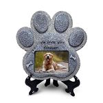 HINUGO Pet Memorial Stones for Dog or Cats,Loss of Dog Sympathy Gift Indoor Display,Pet Grave Markers Dog Bereavement Gifts Outdoor Tombstone Claw Shaped