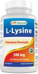 Best Naturals L-Lysine 500 mg 250 Tablets