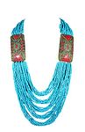 THE ART EMPIRE Jewellery Gold Plated Long Necklace for Women (Neklace length 38 inch) (Turquoise)