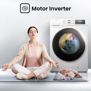 Hisense 8kg Washer Dryer – White, Freestanding Laundry Appliance