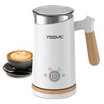 YISSVIC Milk Frother Electric Milk Steamer Automatic Hot or Cold Milk Foam Maker for Capuccino Chocolate Latte