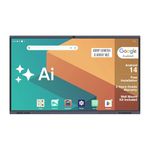 BIG VUE Plus 86 Inch Android 14 Interactive Flat Panel (ADPM) Digital Board, 8 GB RAM 256 GB ROM, Ai-Assistant, 48MP Camera - Microphone, Multitouch Screen Display for Teaching, Classroom & Office Use