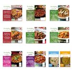 Vegetarian Ready Meals (8 Meals + 3 Sides) Microwavable Long-Life Ready Meal Deal