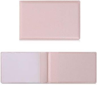 kwmobile Funda de piel sintética para identificación - Cartera plegable de 10 x 6.5 CM doblada para tarjetas DNI - oro rosa