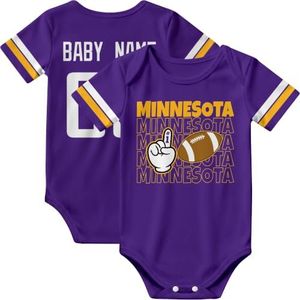 KREDE Minnesota Baby Clothes Custom Name Bodysuit for Baby Boy Gifts