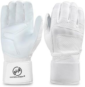 HANDLANDY Baseball Batting Gloves for Men & Women, Breathable Softball Batting Gloves with Long Cuff for Adult