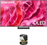 SAMSUNG QN65S90CA 65 Inch OLED 4K Smart TV Bundle with 1 YR CPS Enhanced Protection Pack (2023 Model)