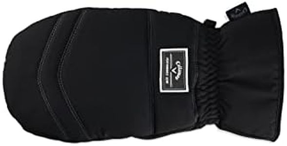 Callaway Golf Thermal Grip, Cold Weather Golf Gloves (Black, Mittens, One Size, Worn on Both Hands)