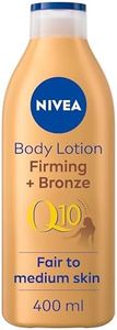 NIVEA Q10 Firming + Radiance Gradual Tan (400 ml), Tan Activating Firming Cream with Q10, Supports a Gradual Tan, Tanning Moisturiser for a Sun-Kissed Radiant Glow