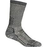 Icebreaker Merino Women's Mountaineer Mid Calf Socks, Jet Heather/Espresso, L