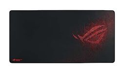 ASUS ROG Sheath Extended Soft Cloth Gaming Mouse Pad with Smooth Gliding Surface and Non-Slip Base - Black/Red