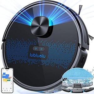 Lubluelu Robot Vacuum 4000Pa, 2 in 1 Robot Vacuum Cleaner and Mop, Lidar Navigation, 5 Editable Mapping,10 No-go Zones,App/Alexa, Robot Vacuum Cleaner for Pet Hair, Carpet,Hard Floor SL60D