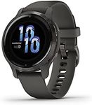 Garmin Venu 2S, Smaller-sized GPS Smartwatch with Advanced Health Monitoring and Fitness Features, Slate Bezel with Graphite Case and Silicone Band