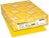 Neenah Astrobrights Color Cardstock, Letter 8.5 x 11 Inches, 65 lb. Cover, Sunburst Yellow, 250 Sheets (22791)