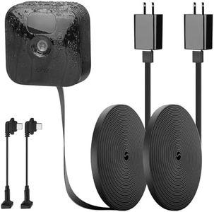 iTODOS 2 Pack 25ft/7.5m Outdoor Power Cord for Blink Outdoor (3rd Gen) XT3,Blink Outdoor 4(4th Gen)/Blink XT XT2 Camera with Adapter,Weatherproof Power Cable,Charging Cable Charger for Blink Outdoor