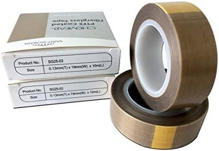PTFE Adhesive Tape Vacuum Machine Sealing Tape PTFE Coated Fiberglass Tape Made by Saint Gobain SG25 03 Pack of 2 3/4 Inch Width