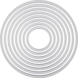 Sizzix Framelits Die Set 657551, Circles, 8 Pack, Multi Colour, One Size
