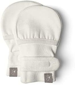goumikids Newborn Mittens No Scratch Viscose Stay-On, Cloud 0-3m
