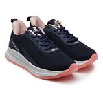 ASIAN Firefly-04 Sports & Casual Shoes Max Cushion with Memory Form Lightweight Eva Sole Extra Shoes for Women & Girls Navy Pink