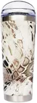 MyBevi Classic Premium Stainless Steel Tumbler with 12-Hour Temperature Control, Tritan Lid, and BPA-Free Construction | Whiteout Prym 1, 26 oz