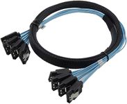 Piplus Pi High Speed 6Gbps 4pcs/Set Sata Cable SAS Cable for Server - 1meter