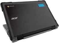 Gumdrop SlimTech Chromebook Case for 11.6 inch Acer Chromebook 311 (C721) (NX.HBNAA.001)variant Clamshell. Protective Sleek Snap On Hard Shell Laptop Cover for Kids Students School Work Office - Black