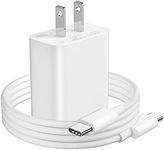 18W USB-C Fast Charger for iPhone 15 Pro Max Plus iPad Pro, Type C Fast Charging Block with 3.3ft USB-C Cable 3A PD Power Adapter for iPad 10th, iPad Air M2 5th 4th, Pixel 7a 6a 6 5 4 XL, White