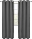 Utopia Bedding Blackout Curtains 84 Inches Length 2 Panels, Thermal and Sound Insulated Grommet Drapes for Bedroom, Kitchen and Living Room (42x84 Inches, Grey, Set of 2)