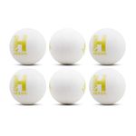 Heega Choice of Champion Plastic Cricket Ball White Non Toxic Pack Of 6 (Pack | 60 Gm Per Ball)